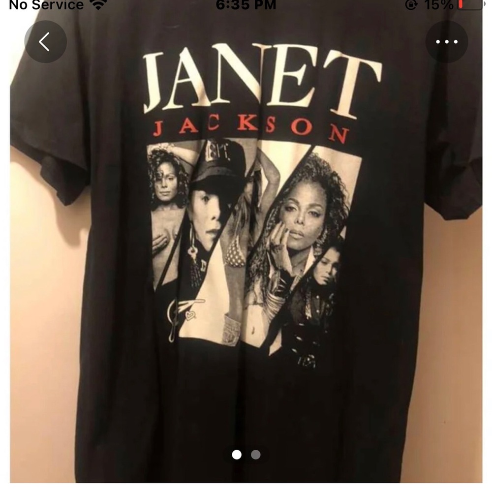 Black Janet Jackson Graphic T-Shirt